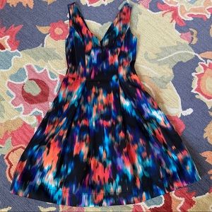 Calvin Klein Watercolor Party Dress